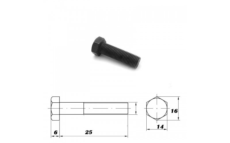 Śruba listwy tnącej 25mmx 3/8"-34UNF