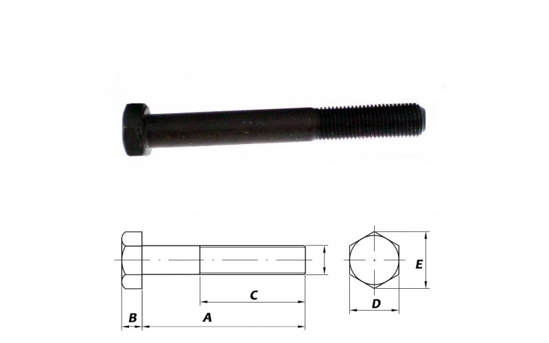 Śruba do kosiarek MTD, GUTBROD. 63 mm x 3/8" - 24UNF